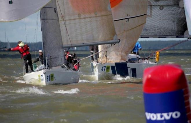Downwind gate fights in Class C - 2015 Volvo Estonia ORC European Championship © Max Ranchi / ORC